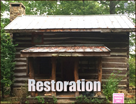 Historic Log Cabin Restoration  Florence, Alabama